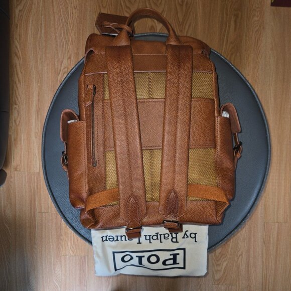 Polo Ralph Lauren Pebbled Leather Backpack (Unisex) - Picture 8 of 12